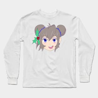 Mic-Chan Christmas Head Long Sleeve T-Shirt